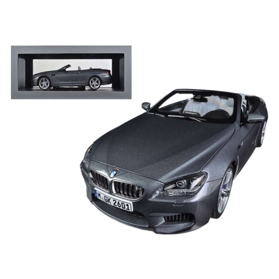 Bmw M6 F12m Convertible Space Grey 1/18 Diecast Car Model By Paragon 97062