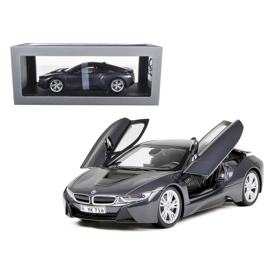 Bmw I8 Sophisto & Frozen Grey 1/18 Diecast Model Car By Paragon 97082gry