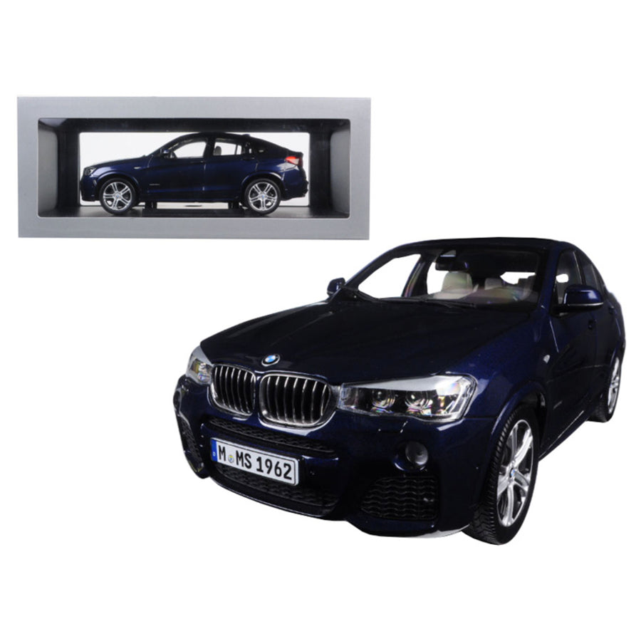 Bmw X4 (f26) Imperial Blue 1/18 Diecast Model Car By Paragon 97092
