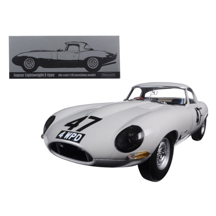 1963 Jaguar Lightweight E-type #47 Coombs 4 Wpd 1/18 Diecast Model Car By Paragon 98341