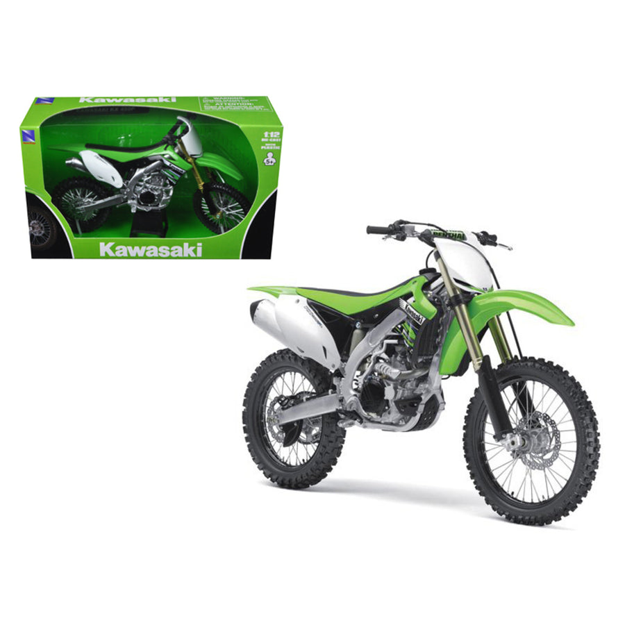 2012 Kawasaki Kx 450f Dirt Bike Green 1/12 Diecast Motorcycle Model By New Ray Nr57483