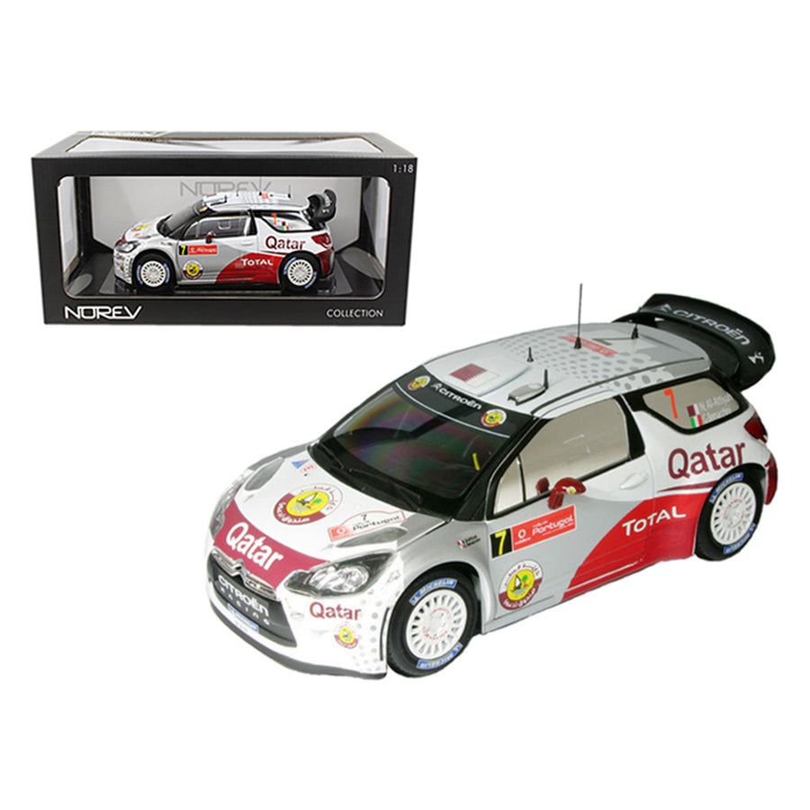 Citroen Ds3 #7 Wrc Rally Portugal 2012 Al-attiyah / Bernacchini 1/18 Diecast Car Model By Norev 181558