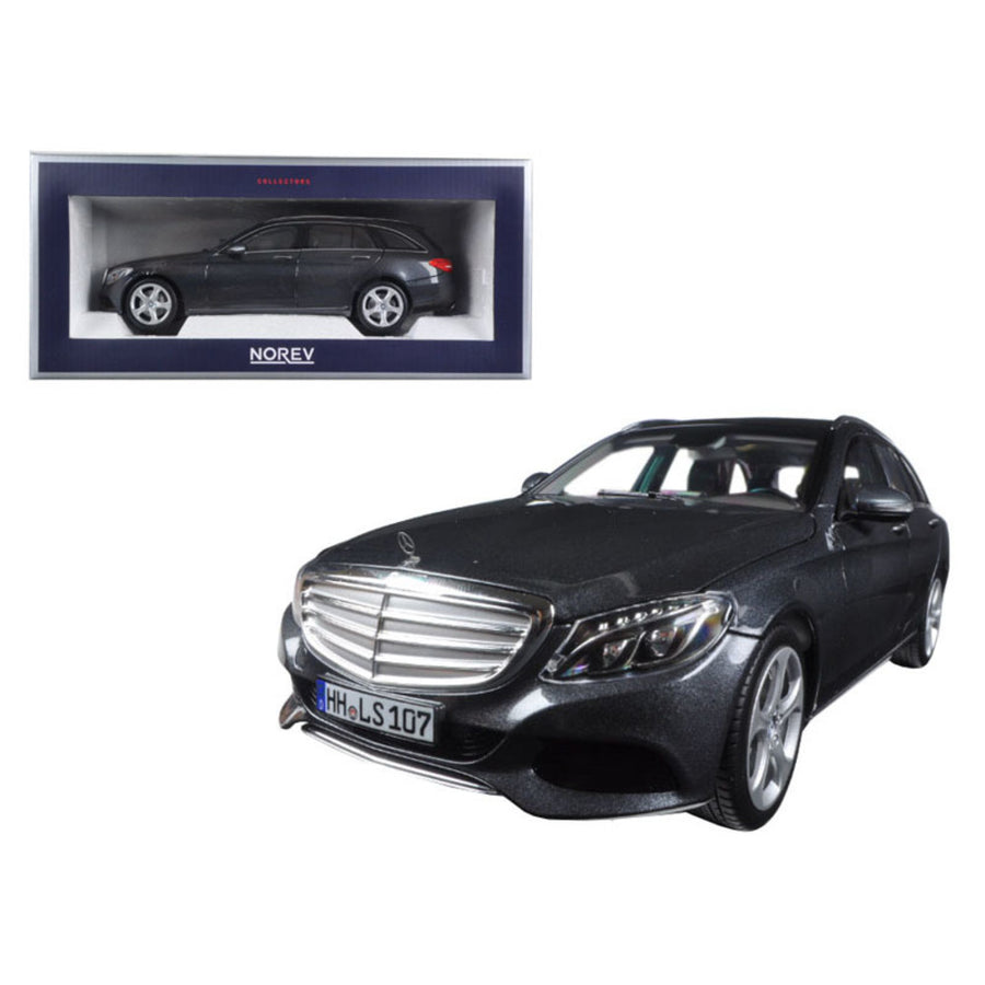 2014 Mercedes C Class T-wagon Grey Metallic 1/18 Diecast Model Car By Norev 183475