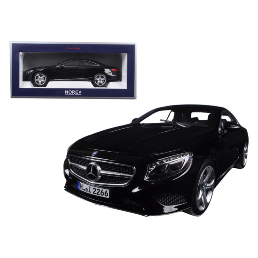 2014 Mercedes S Class Coupe Black 1/18 Diecast Model Car By Norev 183482
