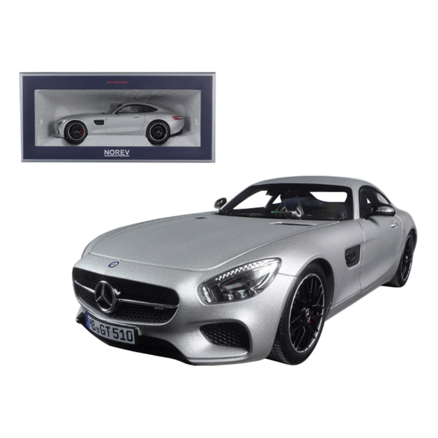 2015 Mercedes Amg Gt Silver 1/18 Diecast Model Car By Norev 183495