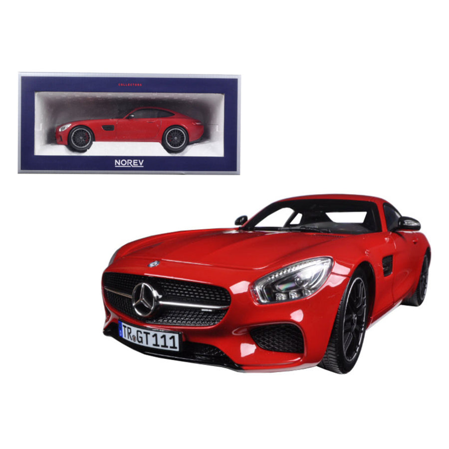 2015 Mercedes Amg Gt Red 1/18 Diecast Model Car By Norev 183496