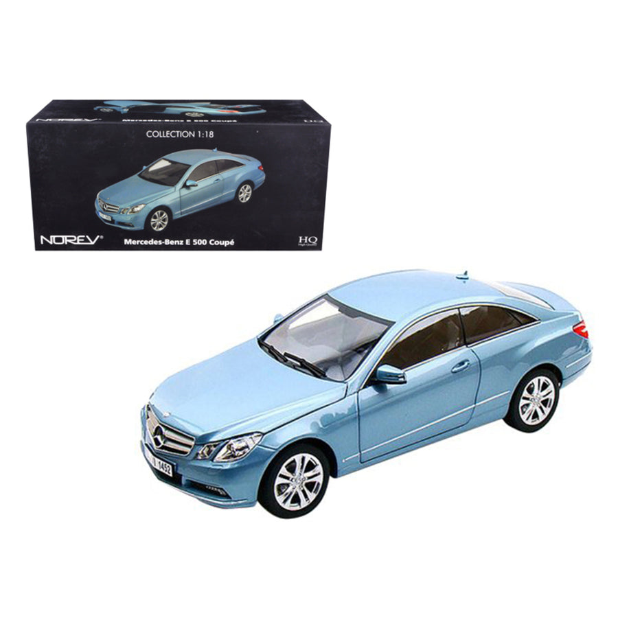2009 Mercedes E500 E Class Blue 1/18 Diecast Car Model By Norev 183542