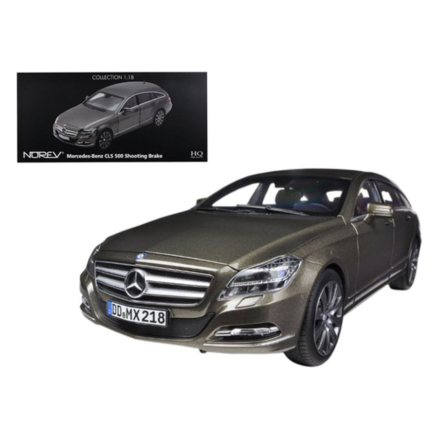2012 Mercedes Cls 500 Wagon Shooting Brake Indium Grey 1/18 Diecast Car Model By Norev 183549