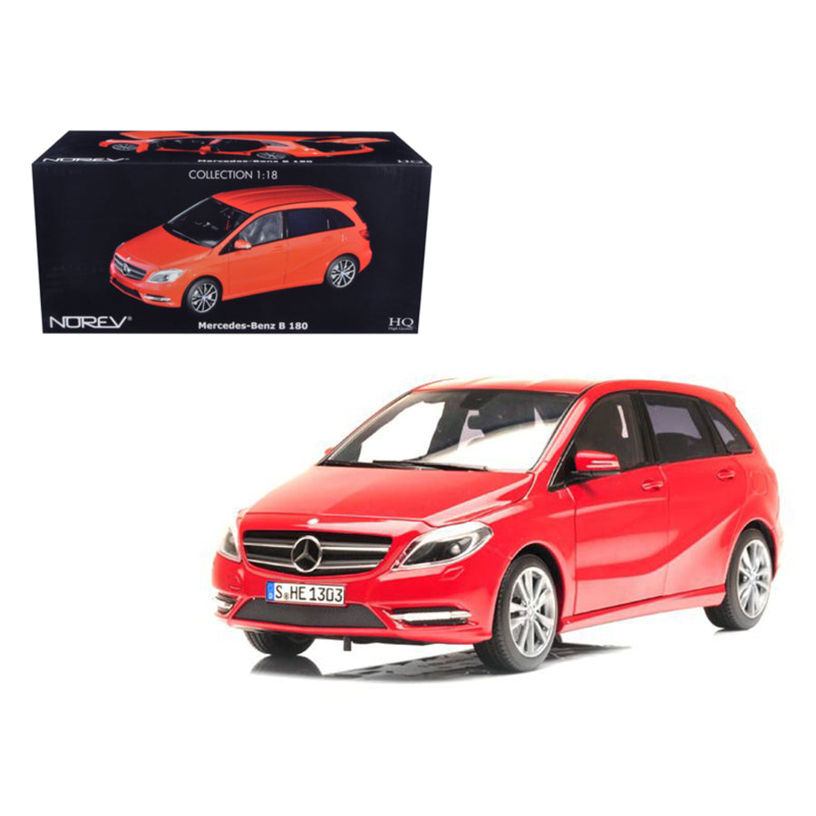 2011 Mercedes B180 Red 1/18 Diecast Car Model By Norev No183559