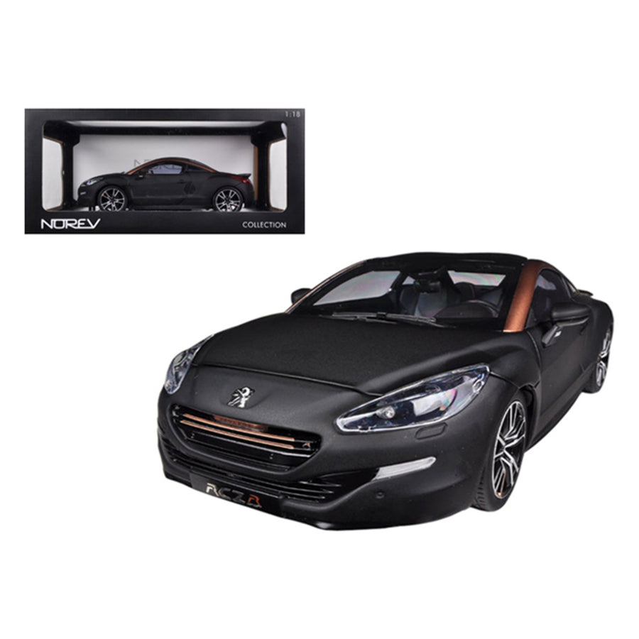 2012 Peugeot Rcz R Black / Gold 1/18 Diecast Car Model By Norev 184785