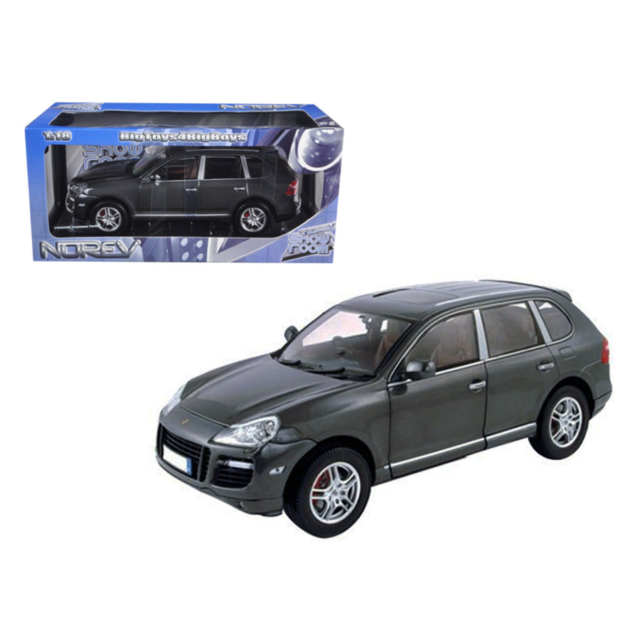 Porsche Cayenne Turbo Grey 1/18 Diecast Model Car By Norev 187534
