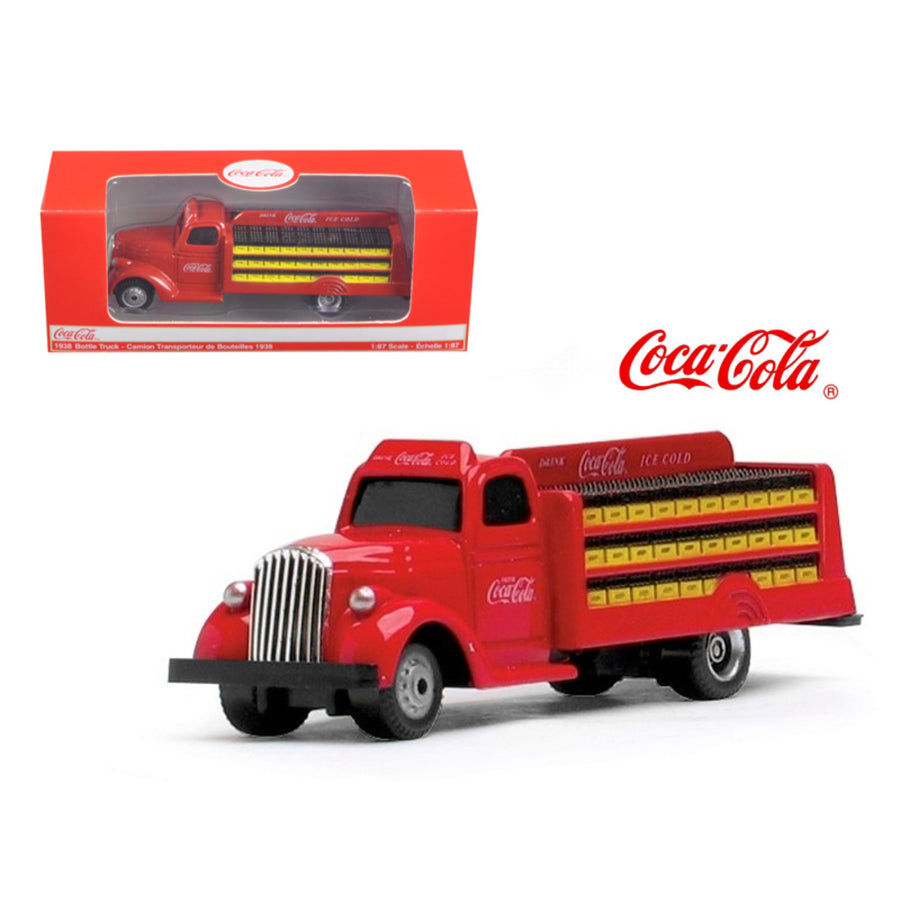 1938 Coca Cola Delivery Bottle Truck 1:87 Ho Scale Diecast Model By Motorcity Classics 424133