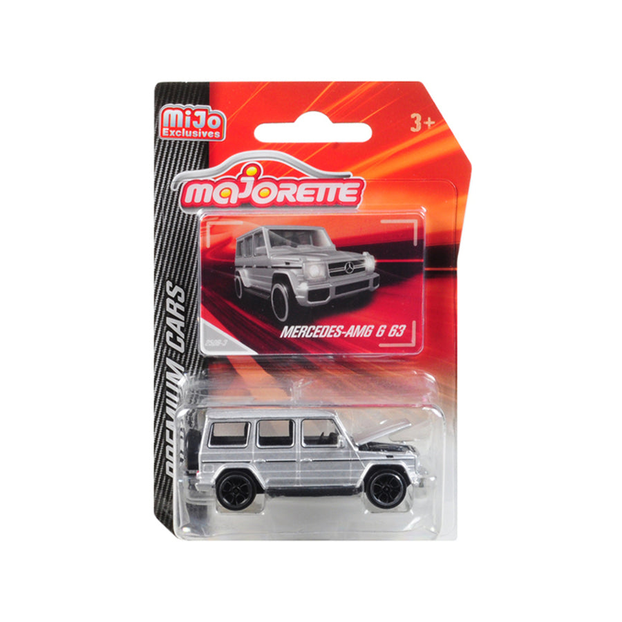 Mercedes Amg G 63 Silver Premium Cars 1/61 Diecast Model Car By Majorette 3052mj8