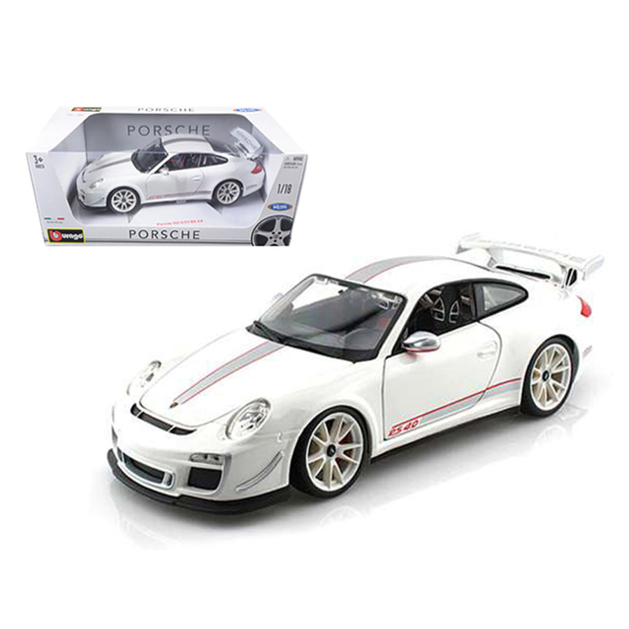 Porsche 911 Gt3 Rs 4.0 White 1/18 Diecast Car Model By Bburago 11036w