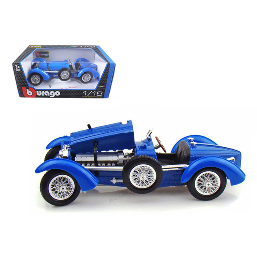 1934 Bugatti Type 59 Blue 1/18 Diecast Model Car By Bburago 12062bl