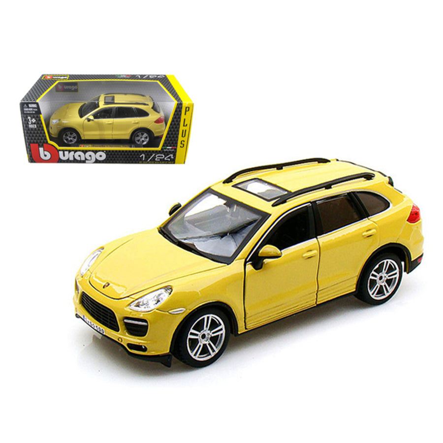Porsche Cayenne Turbo Yellow 1/24 Diecast Car Model By Bburago 21056y