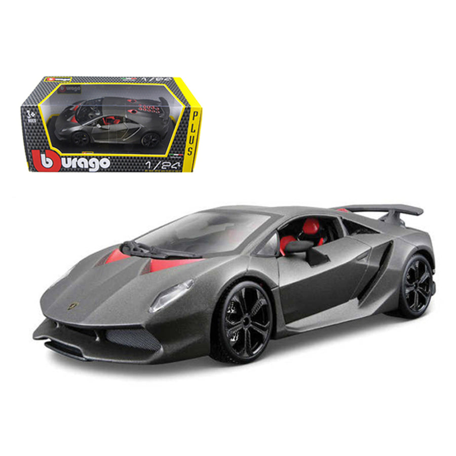 Lamborghini Sesto Elemento Matt Grey 1/24 Diecast Car Model By Bburago 21061gry