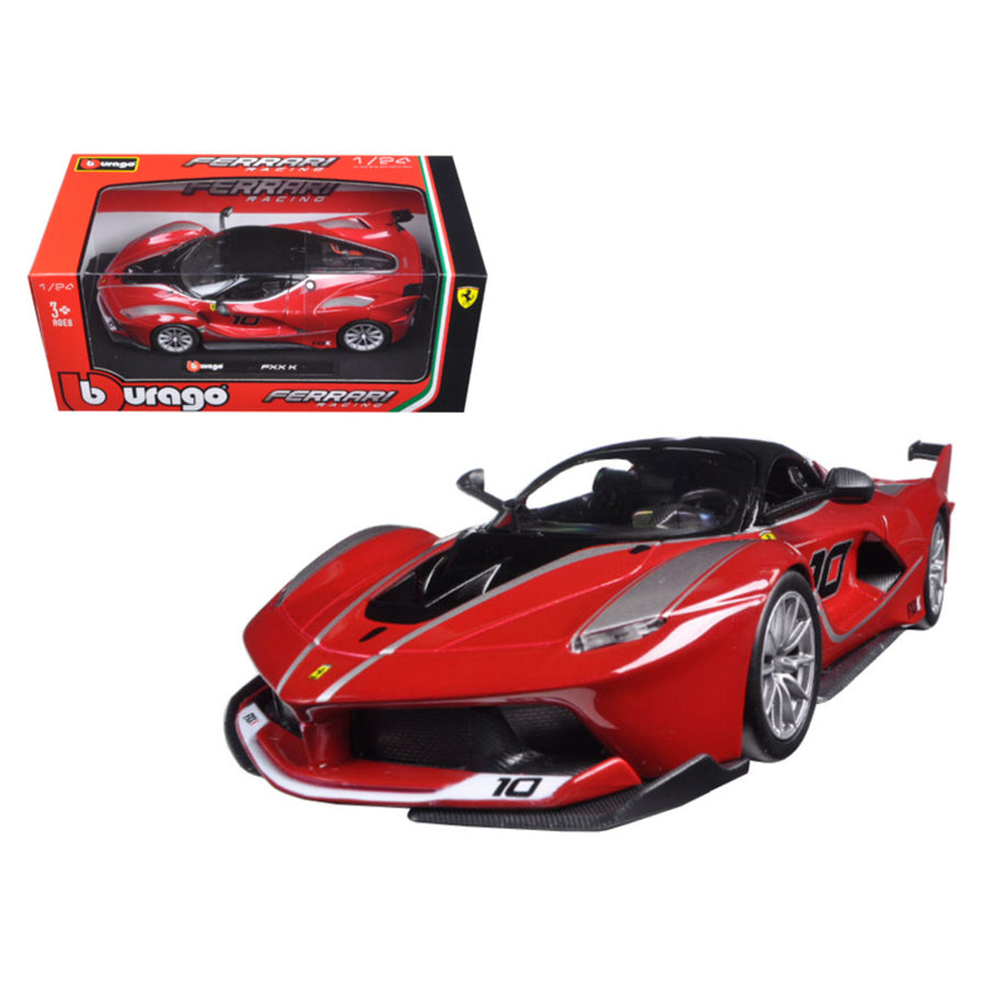 Ferrari Racing Fxx-k #10 Red 1/24 Diecast Model Car By Bburago 26301r