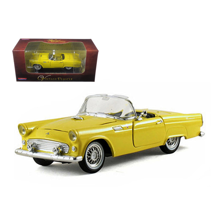 1955 Ford Thunderbird Convertible Yellow 1/32 Diecast Car Model By Arko Products 05521y