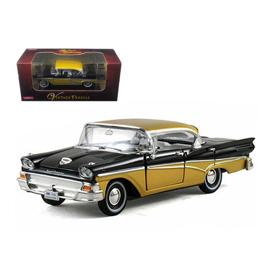 1958 Ford Fairlane Black 1/32 Diecast Car Model By Arko Products 05861bk