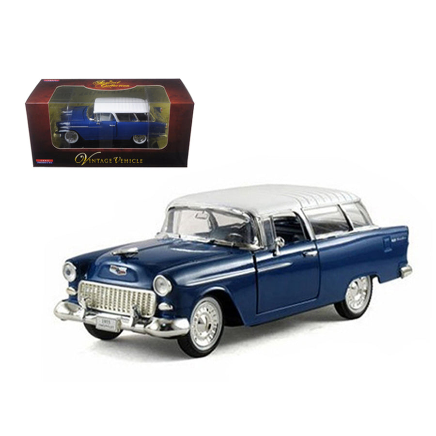 1955 Chevrolet Nomad Blue 1/32 Diecast Car Model By Arko Products 35521bl