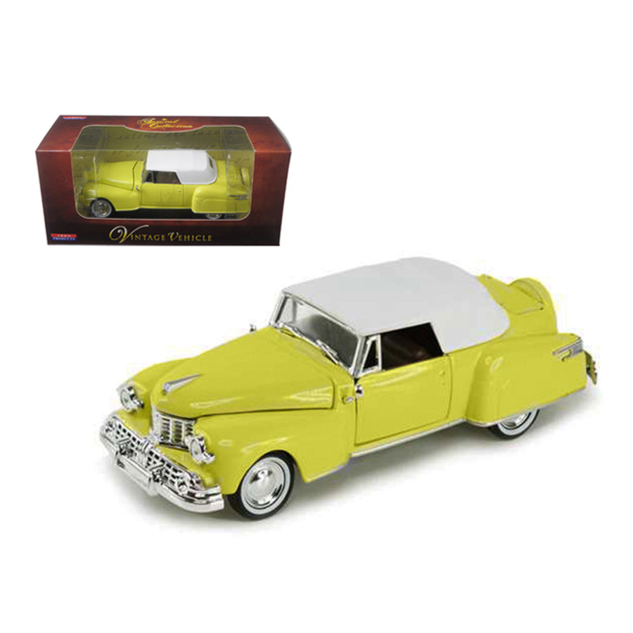1948 Lincoln Continental Yellow 1/32 Diecast Model Car By Arko Products 24801