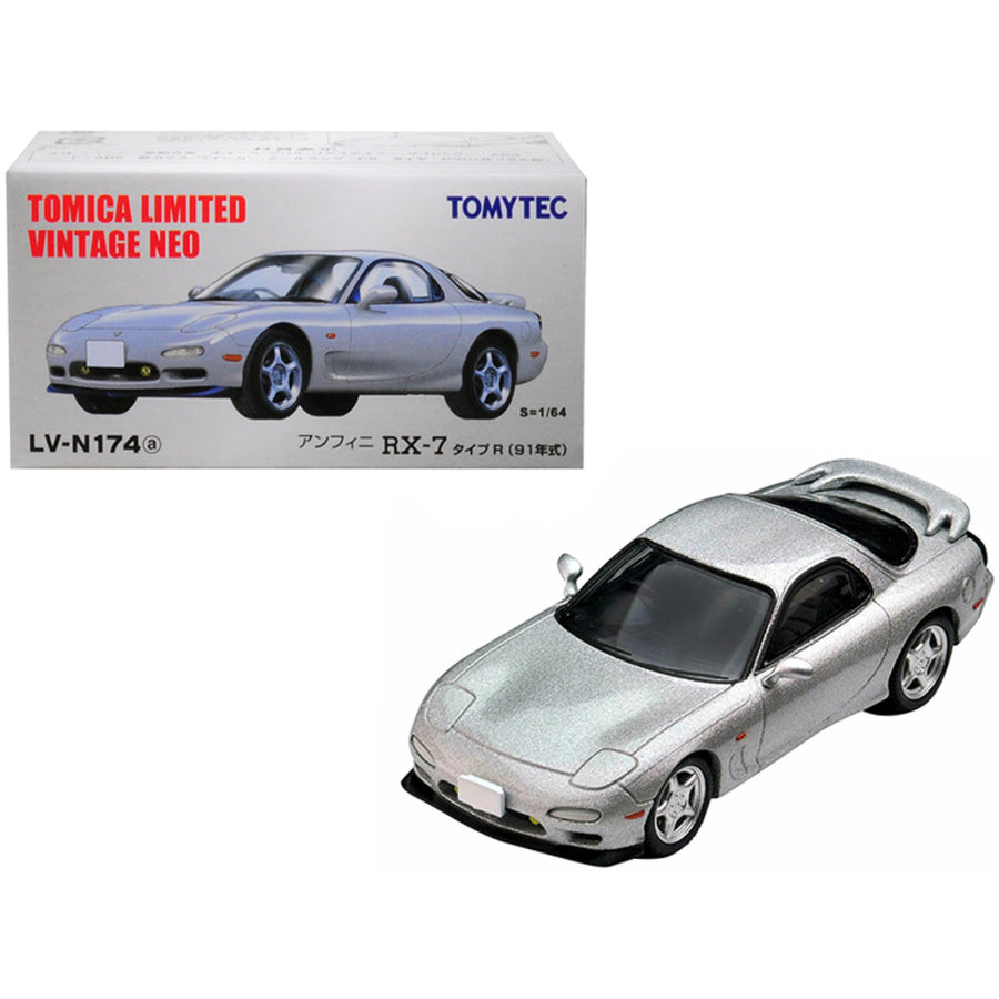 1991 Mazda Efini Rx-7 Type R Rhd (right Hand Drive) Metallic Silver 1/64 Diecast Model Car By Tomytec 288961