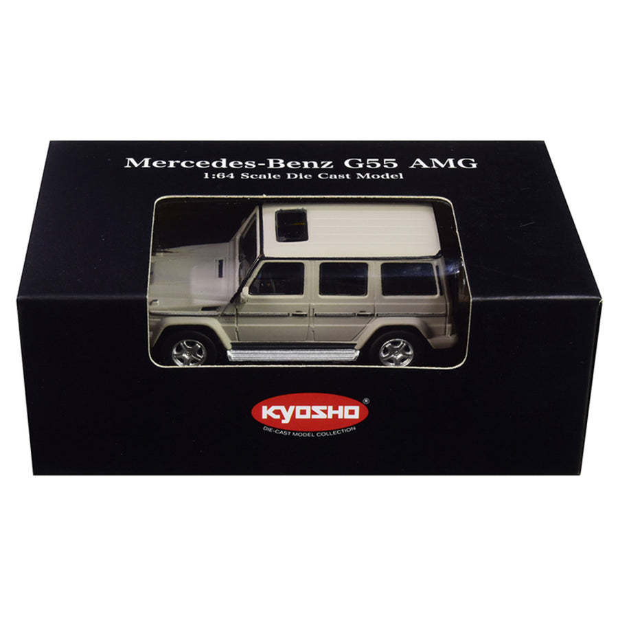 Mercedes Benz G55 Amg Gray 1/64 Diecast Model Car By Kyosho K07021g10