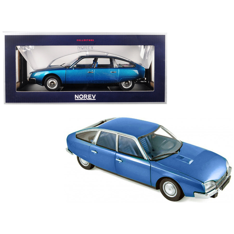 1974 Citroen Cx 2000 Delta Blue Metallic 1/18 Diecast Model Car By Norev 181523