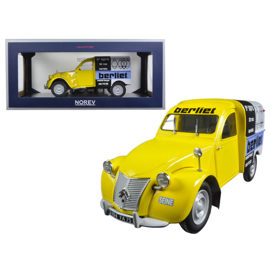 1956 Citroen 2cv Fourgonnette Assistance Berliet 1/18 Diecast Model Car By Norev 181600