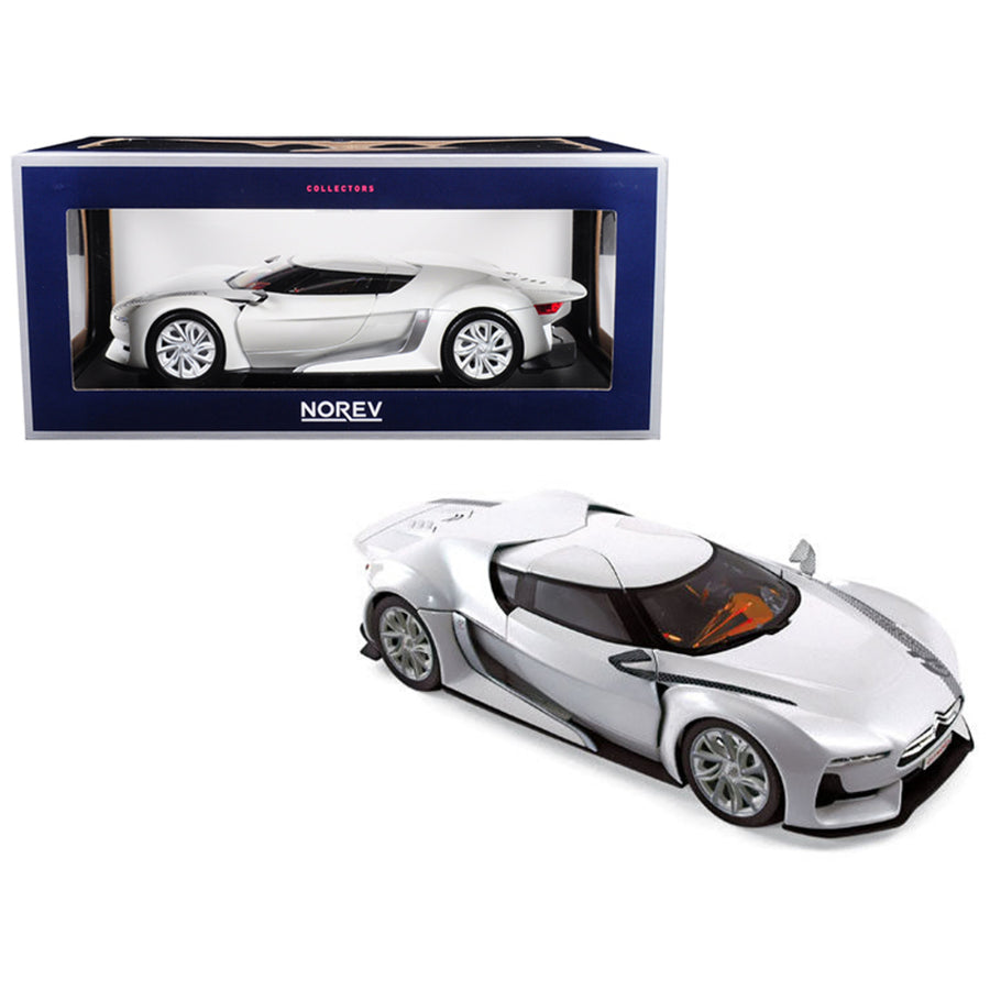 Citroen Concept Gt White Salon De Paris 2008 1/18 Diecast Model Car By Norev 181610