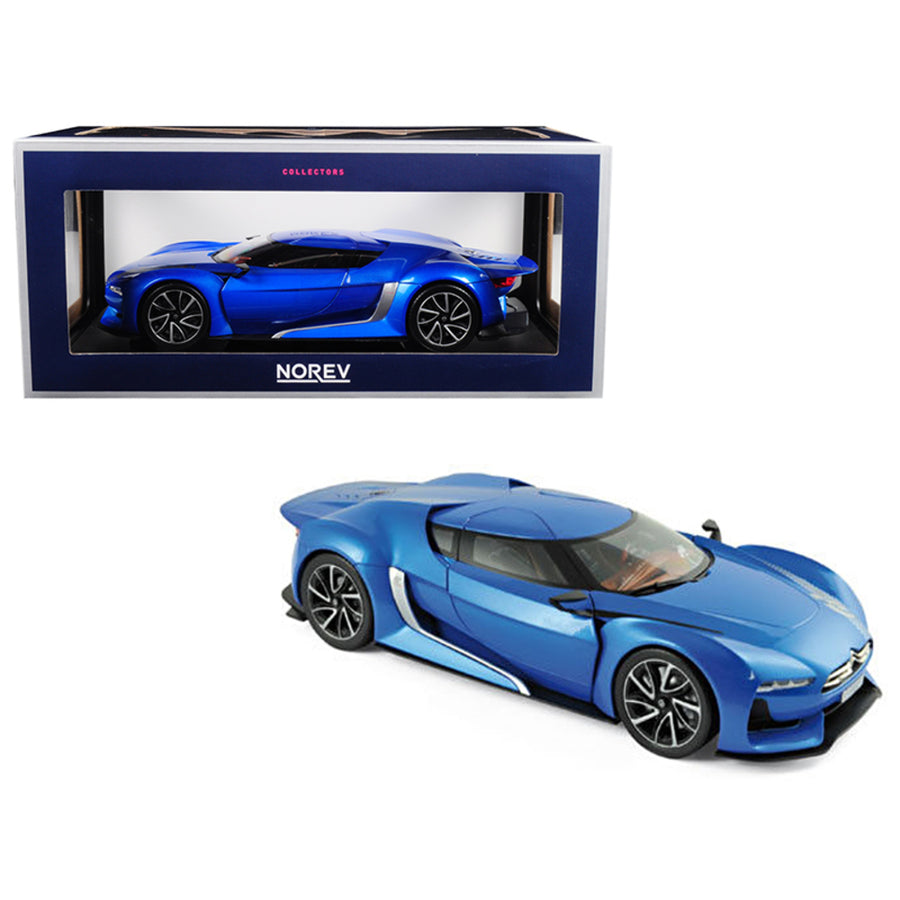 2008 Citroen Concept Gt Electric Blue 1/18 Diecast Model Car By Norev 181613