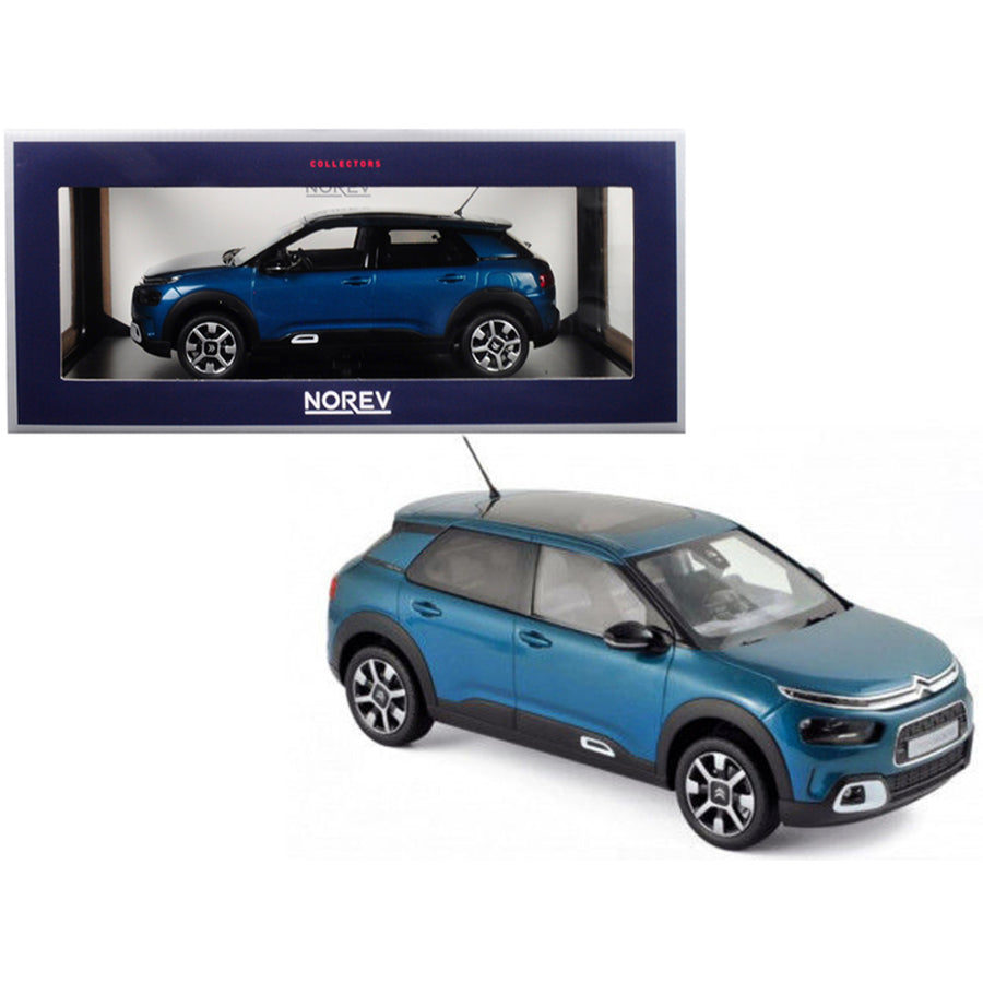 2018 Citroen C4 Cactus Emeraude Blue 1/18 Diecast Model Car By Norev 181660