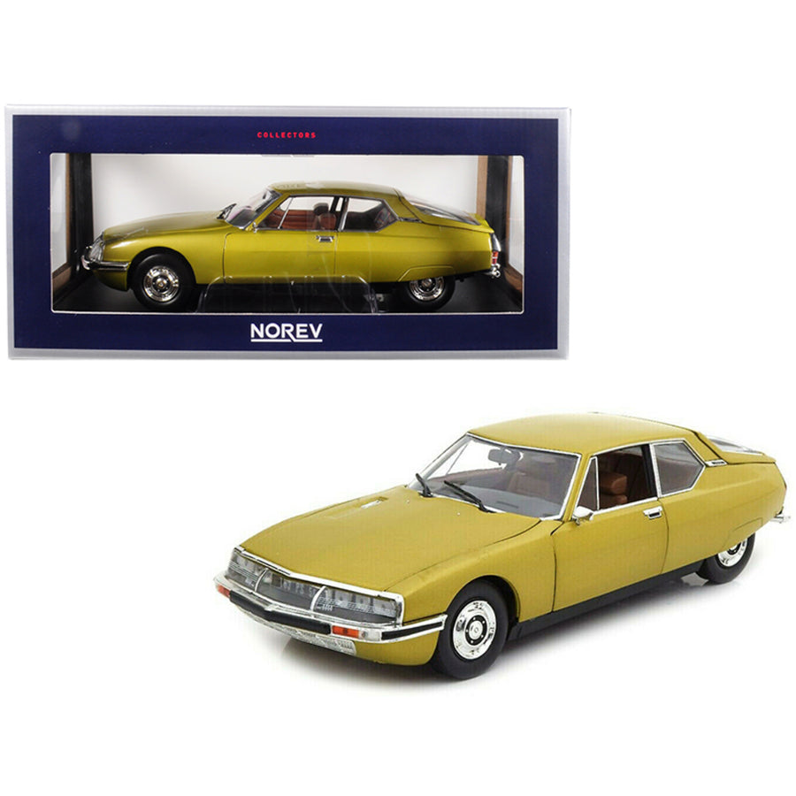 1971 Citroen Sm Golden Leaf / Gold 1/18 Diecast Model Car By Norev 181730