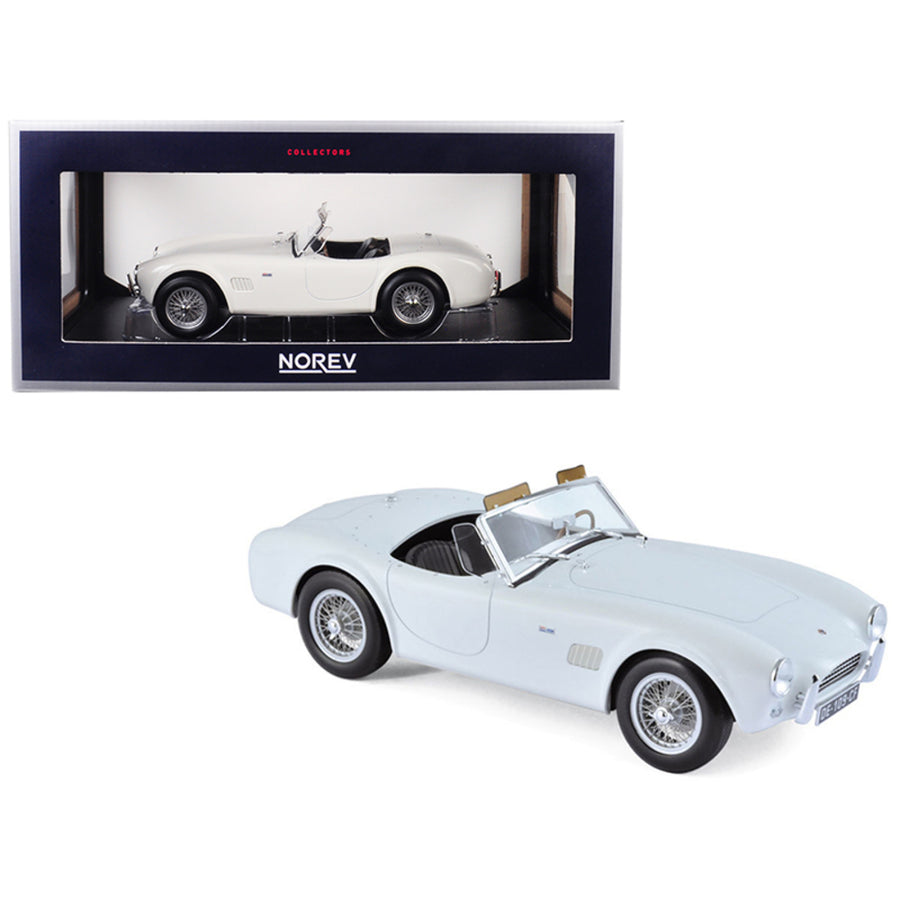 1963 Shelby Ac Cobra 289 Roadster White 1/18 Diecast Model Car By Norev 182752
