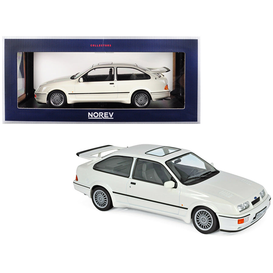 1986 Ford Sierra Rs Cosworth White 1/18 Diecast Model Car By Norev 182771