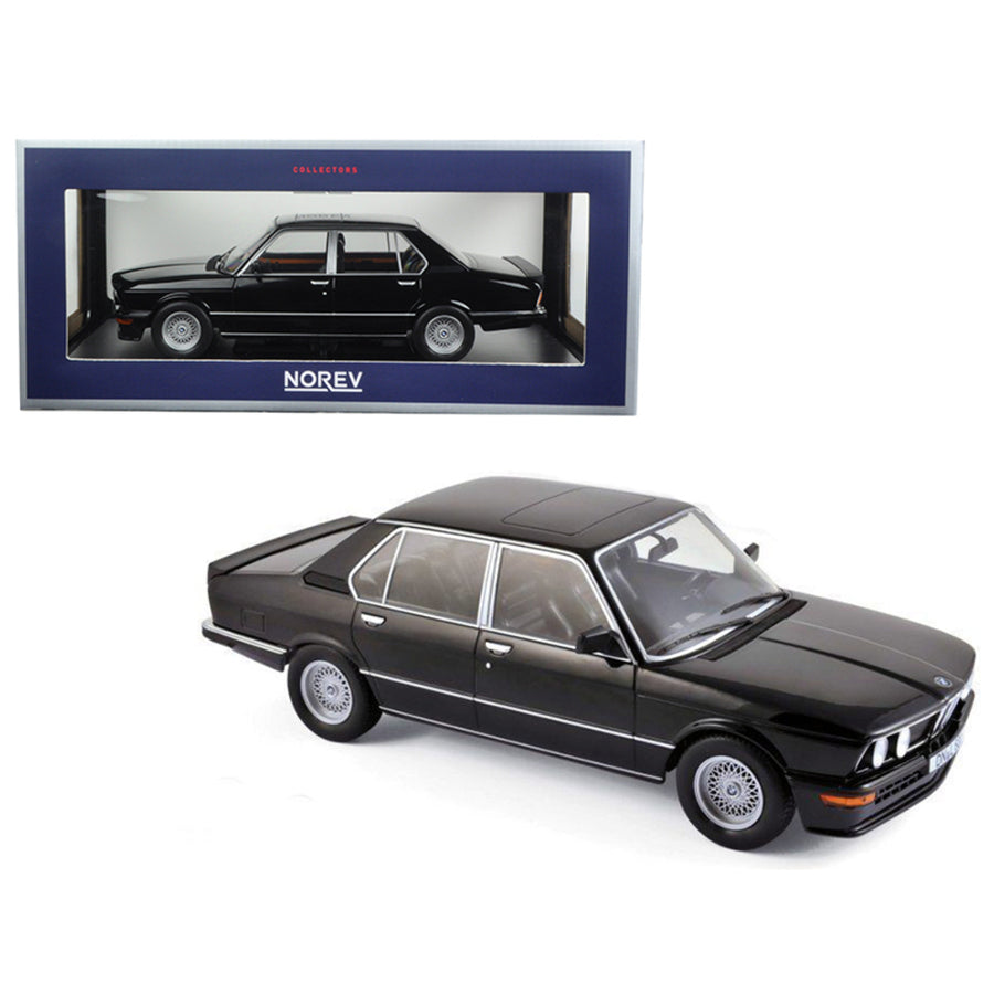 1980 Bmw M535i Black 1/18 Diecast Model Car By Norev 183264