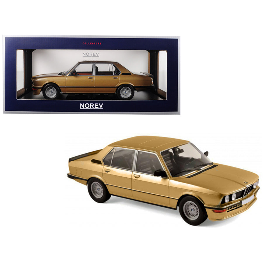 1980 Bmw M535i Metallic Gold 1/18 Diecast Model Car By Norev 183268