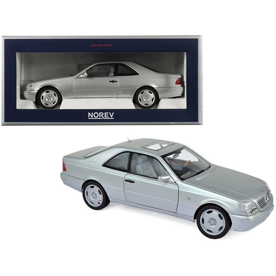 1997 Mercedes Benz Cl600 Coupe Metallic Silver 1/18 Diecast Model Car By Norev 183446