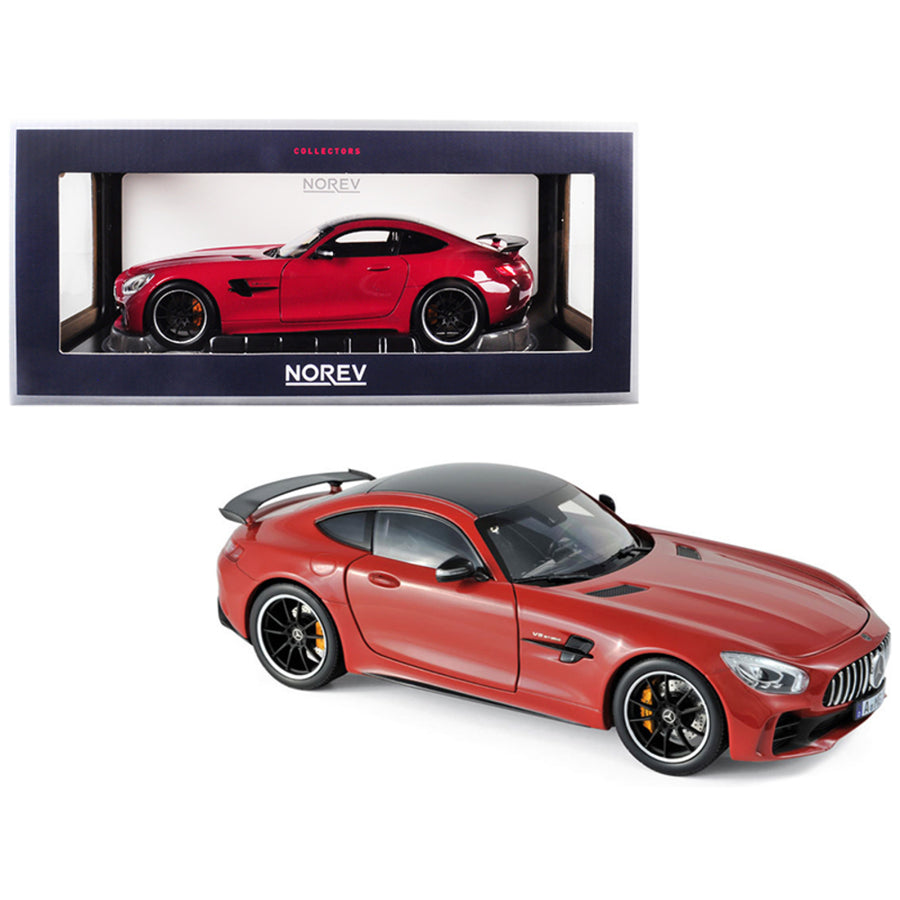2017 Mercedes Amg Gt R Coupe Red 1/18 Diecast Model Car By Norev 183452