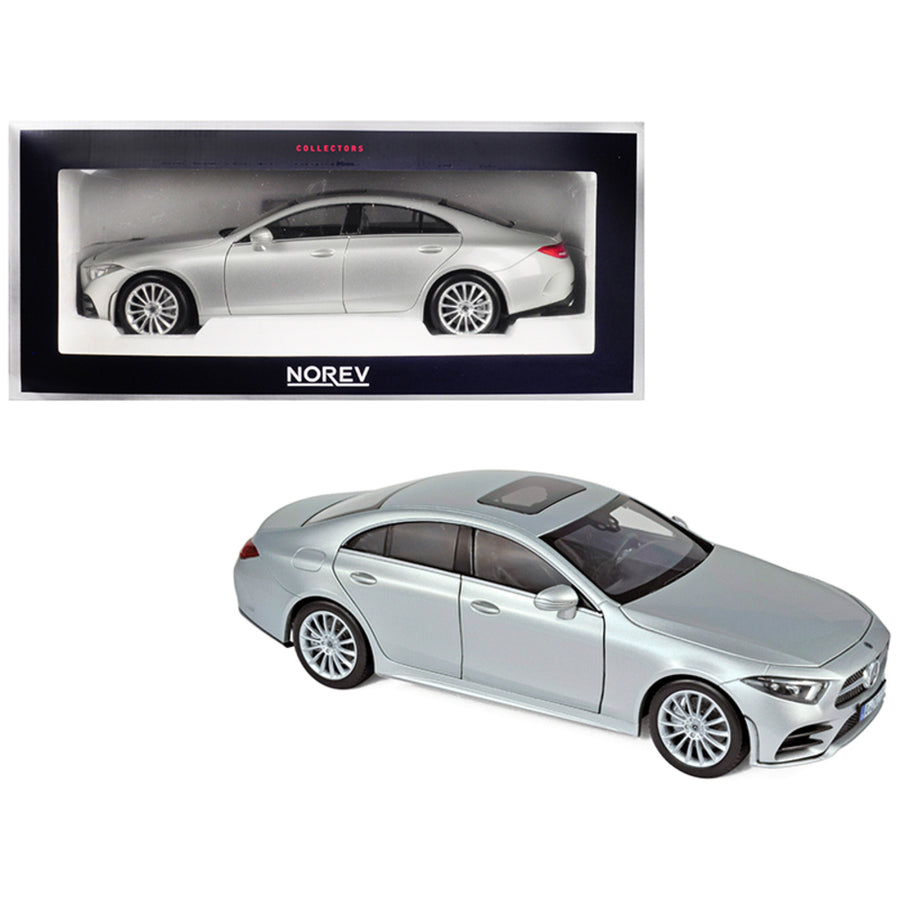 2018 Mercedes Benz Cls Class Silver 1/18 Diecast Model Car By Norev 183489