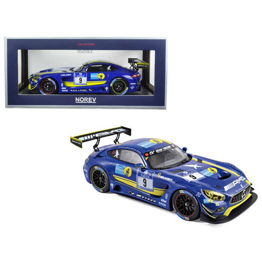 Mercedes Amg Gt3 2016 #9 Team Black Falcon  1/18 Diecast Model Car  By Norev 183493