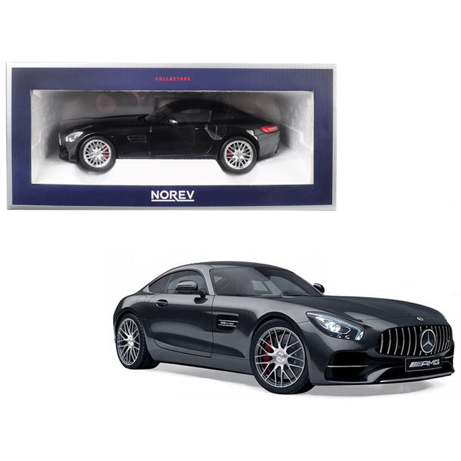 2018 Mercedes Benz Amg Gt S Metallic Black 1/18 Diecast Model Car By Norev 183497
