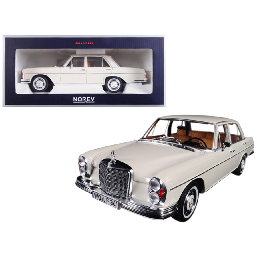 1968 Mercedes 280 Se Ivory 1/18 Diecast Model Car By Norev 183569