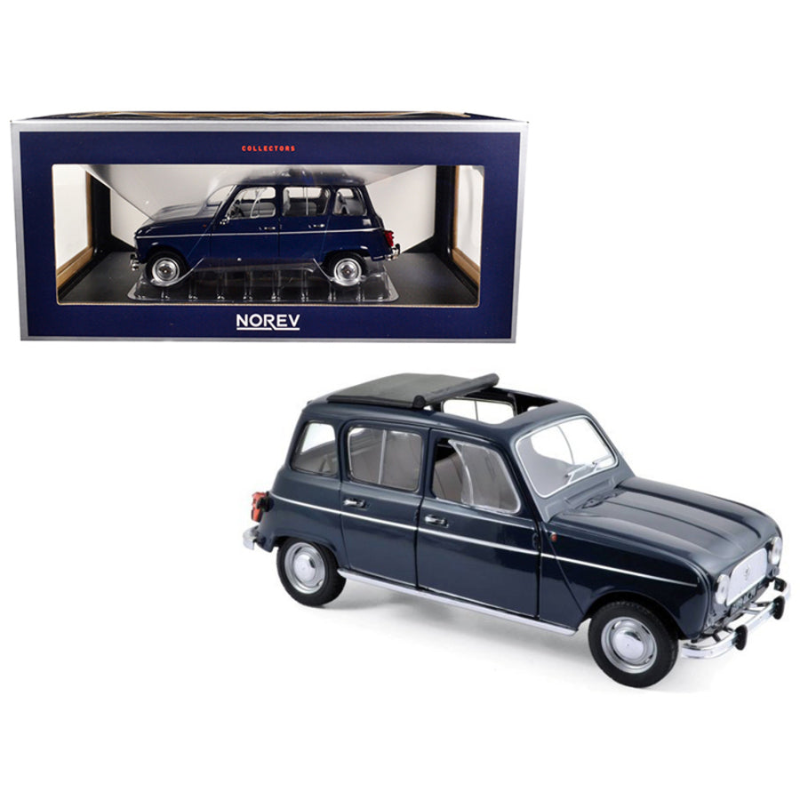 1965 Renault 4 Copenhague Blue 1/18 Diecast Model Car By Norev 185241