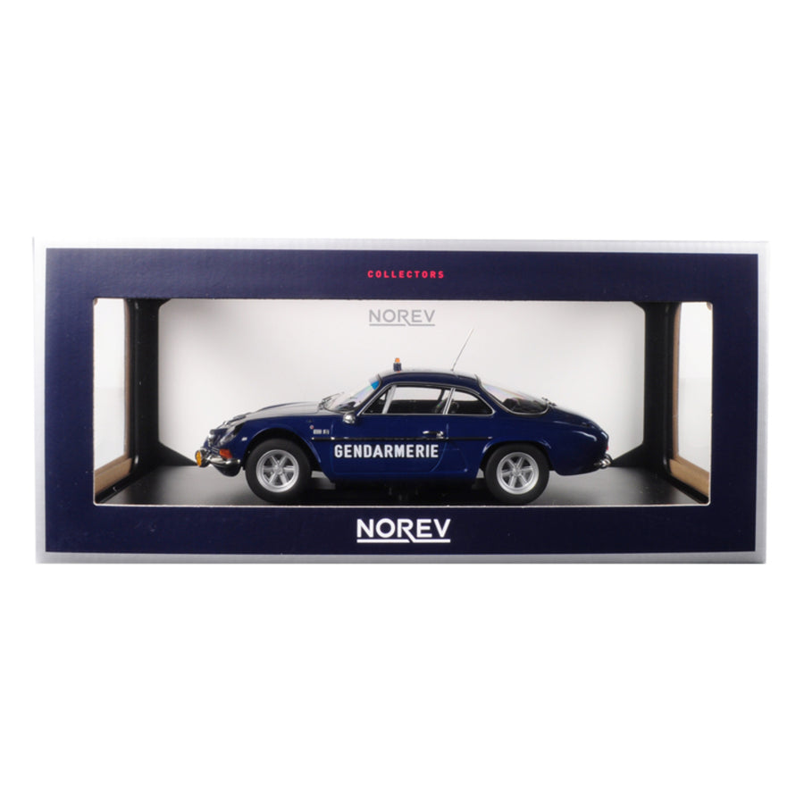 1971 Renault Alpine A110 1600s Gendarmerie Dark Blue 1/18 Diecast Model Car By Norev 185301