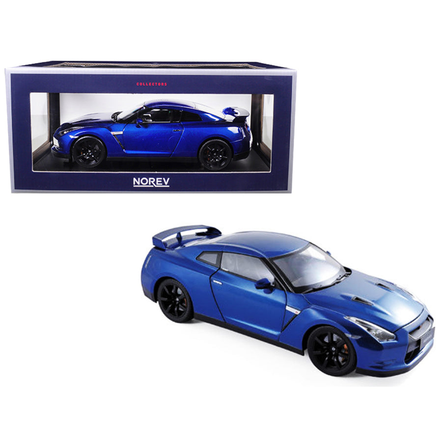 2008 Nissan Gtr R-35 Blue 1/18 Diecast Model Car By Norev 188052