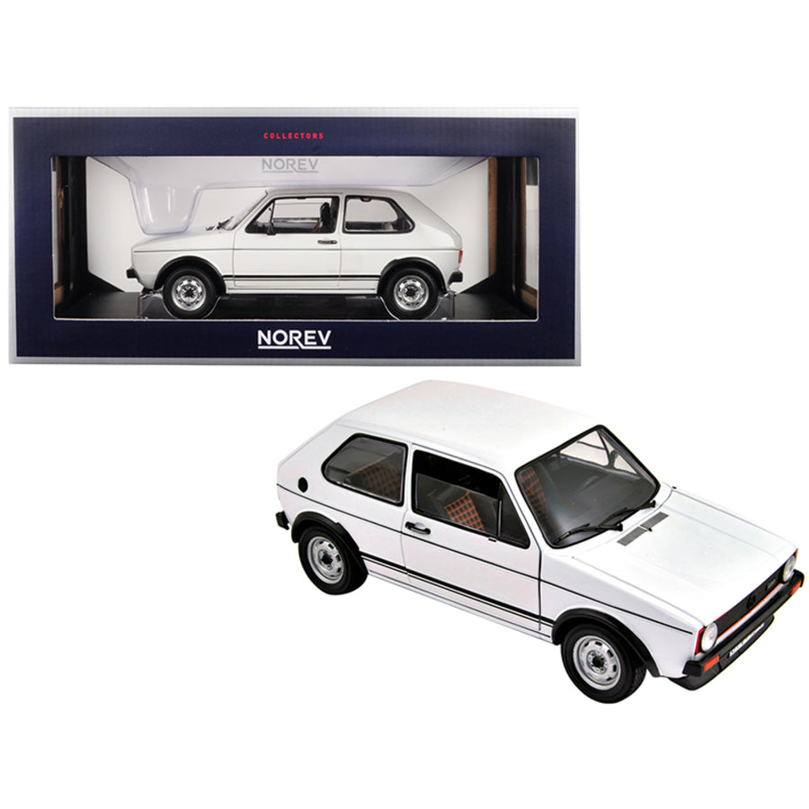 1976 Volkswagen Golf Gti White 1/18 Diecast Model Car By Norev 188484