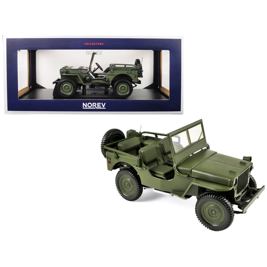 1942 Jeep Green 1/18 Diecast Model Car By Norev 189013