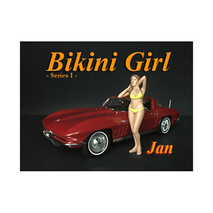 Jan Bikini Calendar Girl Figure For 1/18 Scale Models By American Diorama 38165